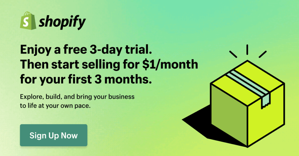 shopify free 3 months trial offer Shopify Beginners