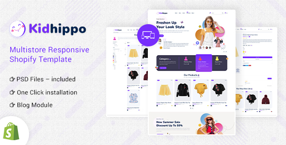 kidhippo - Kids Toy & Cloth Multipurpose Shopify Theme