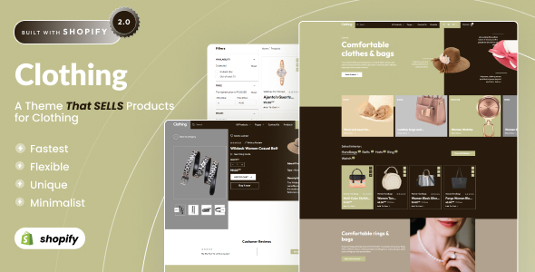 Clothing - Fashion Store eCommerce Shopify 2.0 Theme