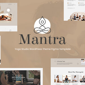 Mantra - Online Yoga Studio & Meditation Courses Website Figma Template