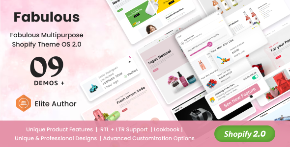 Fabulous - Single Product eCommerce Shopify Theme Os 2.0