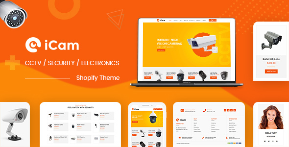 iCam | CCTV Shopify Theme