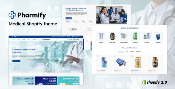 Pharmify - Pharmacy & Medical Store Shopify Theme