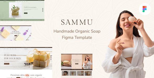 Sammu - Handmade Soap, Organic Store Figma UI Template