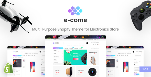 E-come | Multi-Purpose Shopify Theme for Electronics Store