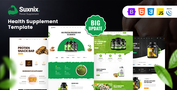 Suxnix - Health Supplement Landing Page