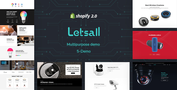 Letsall - One Page Shop Shopify Theme